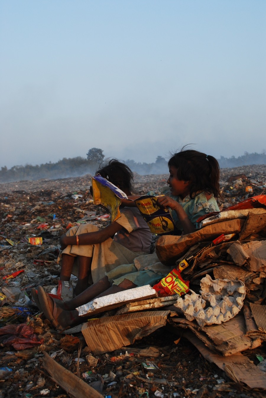 Young scavengers at the dumping site in Dimapur. (Morung File Photo)